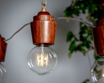 CASTLE WOOD - Wood and glass pendant lamp by Studio Beam - view 3